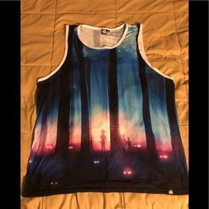 Trippy Alien Rave shirt for men